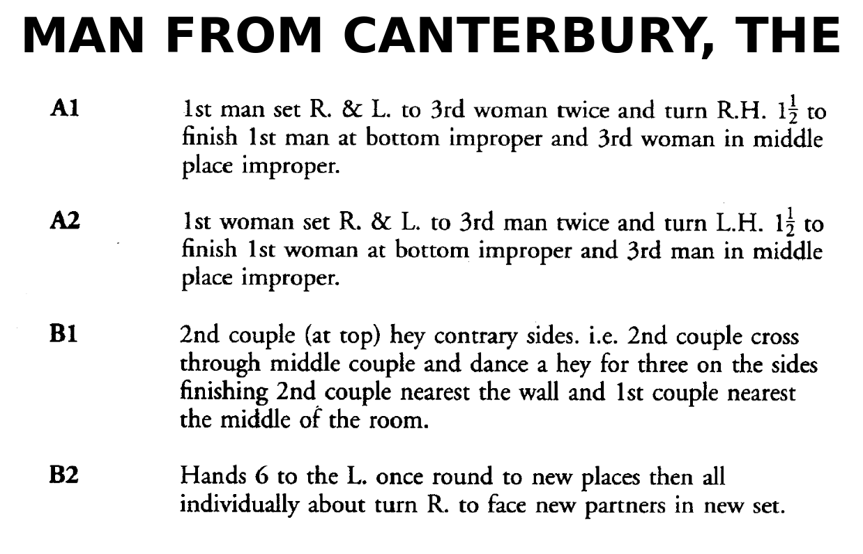 Man From Canterbury, The (dance)